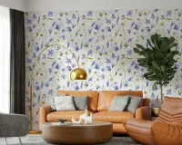 Delicate Watercolor Wildflower Garden Wallpaper