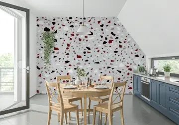Modern Terrazzo Speckle Pattern Wallpaper