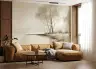 Misty Winter Shoreline Landscape Wall Mural 3