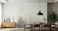 Misty Grassland Nature Wall Mural