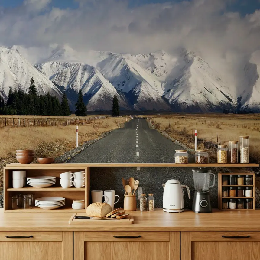 Winter's Road Wall Mural - 2369971