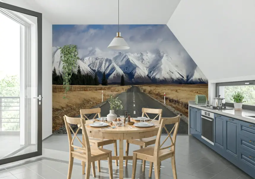 Winter's Road Wall Mural - 2369971