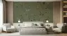 Enchanted Woodland Animals Sage Green Wall Mural 3