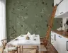 Enchanted Woodland Animals Sage Green Wall Mural 5
