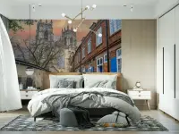 York Minster Cathedral and Old Street Wall Mural