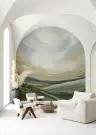 Abstract Countryside Vista Wall Mural 3