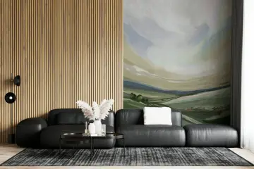 Abstract Countryside Vista Wall Mural