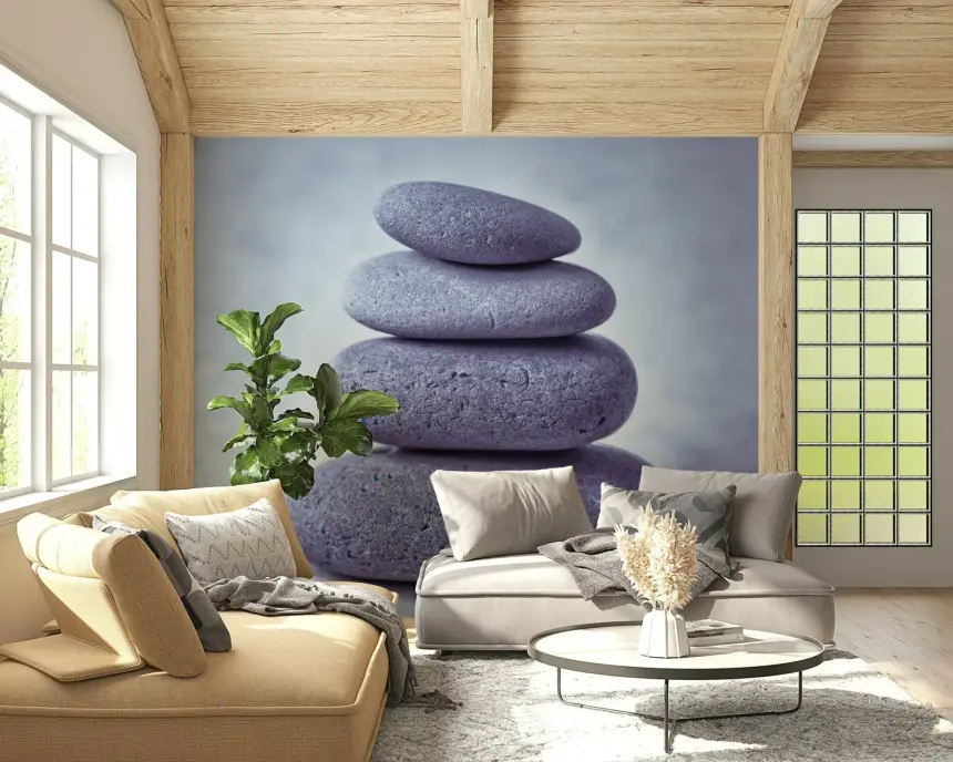 Zen Stone Stack Wall Mural