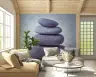 Stacked Zen Stones Wall Mural with Water Droplets 1