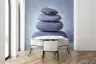 Stacked Zen Stones Wall Mural with Water Droplets 5