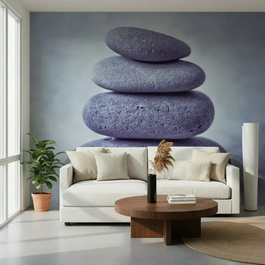 Zen Stone Stack Wall Mural