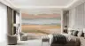 Serene Abstract Watercolour Horizon Wall Mural 6