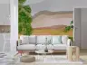 Abstract Watercolor Hillside Landscape Wall Mural 7