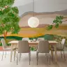 Abstract Watercolor Hillside Landscape Wall Mural 8