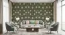 Vintage Olive Green Tulip Botanical Wallpaper 8
