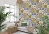 Vibrant Majolica Tile Mosaic Wallpaper 7