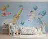 Watercolor Space Adventure Kids' Wall Mural 6