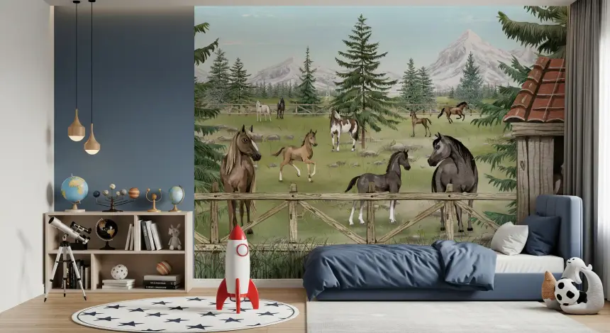 Horse Haven Wall Mural