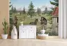 Playful Horses in Mountain Meadow Kids Wall Mural 6