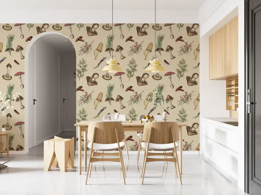 Rustic Forest Fodder Wallpaper