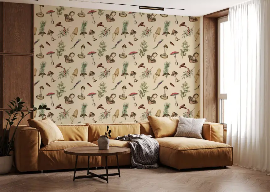 Rustic Forest Fodder Wallpaper
