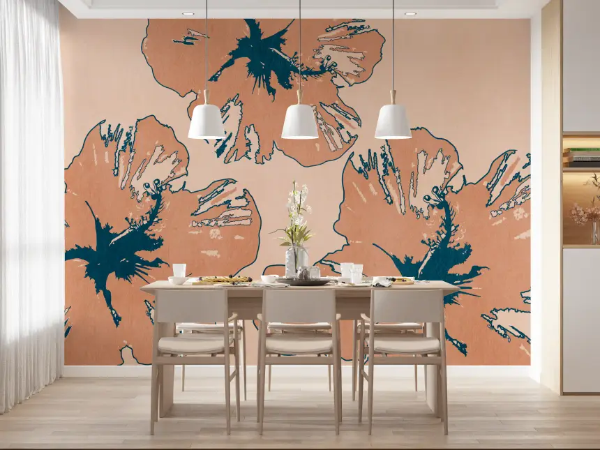 Tropical Flow Summary Wall Mural
