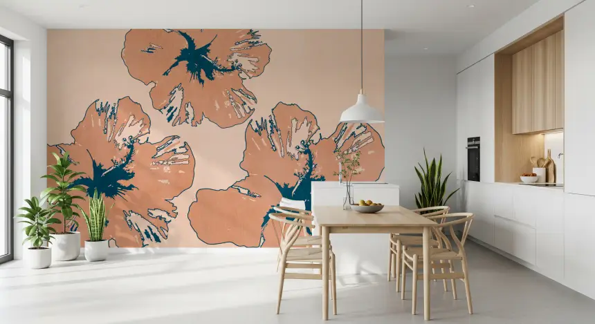 Tropical Flow Summary Wall Mural