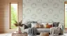 Whimsical Pastel Floral Nest Pattern Wallpaper 5