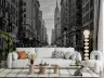 Manhattan Monochrome Yellow Taxi Wall Mural 8