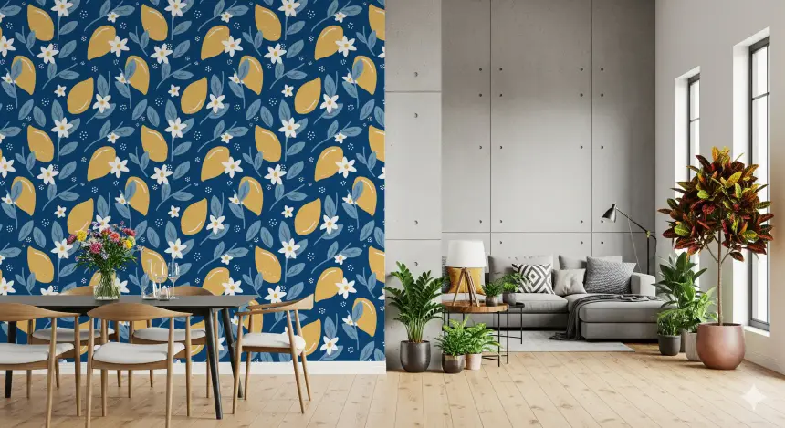 Lemon Orchard Wallpaper