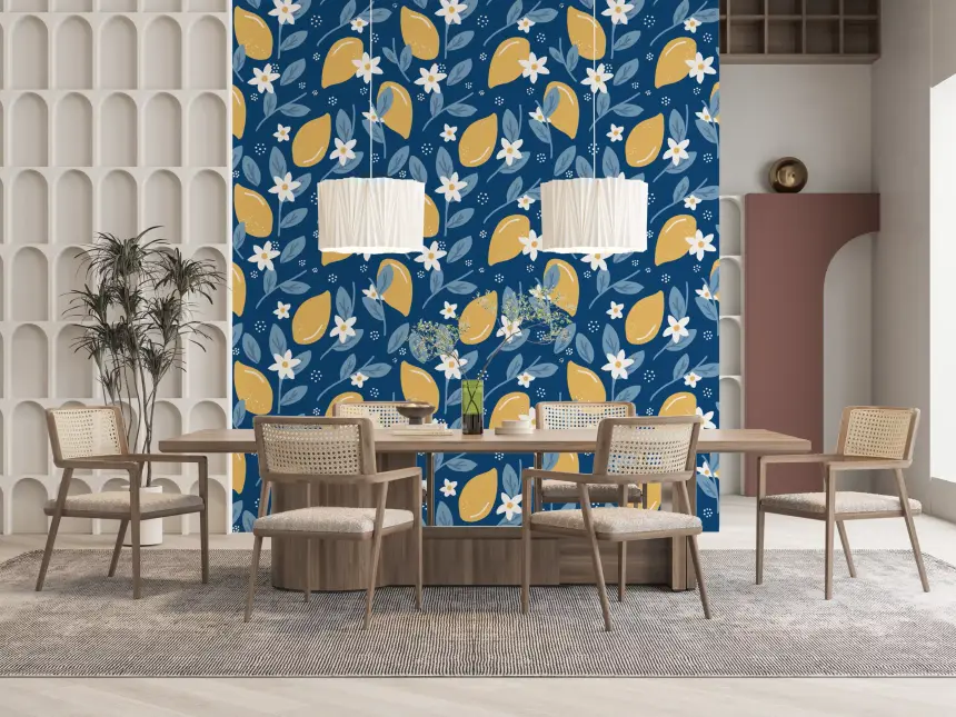 Lemon Orchard Wallpaper