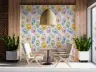 Playful Pastel Daisy Shapes Wallpaper 7