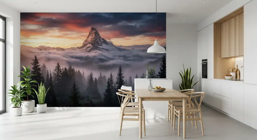 Alpenglow Summit Wall Mural