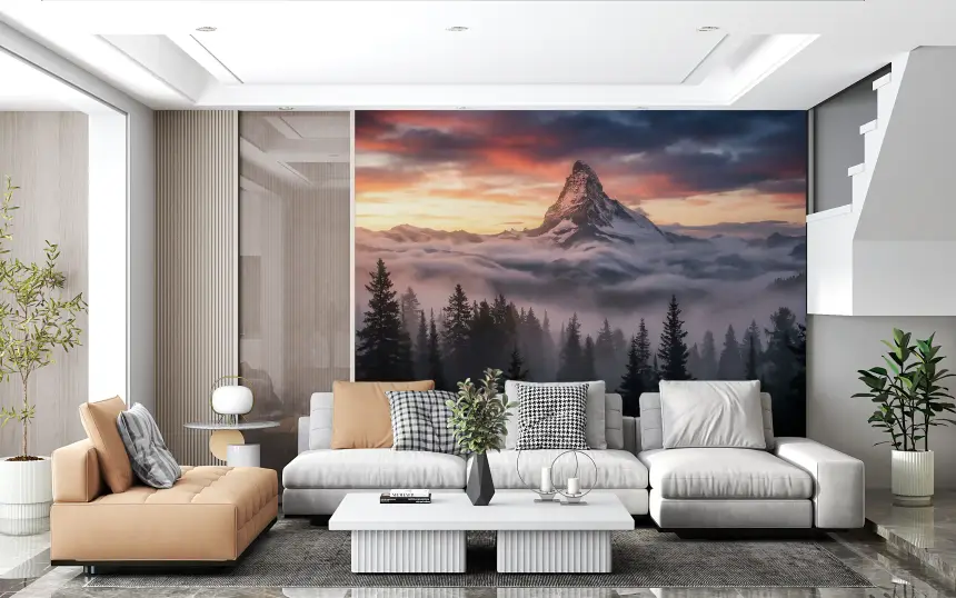 Alpenglow Summit Wall Mural