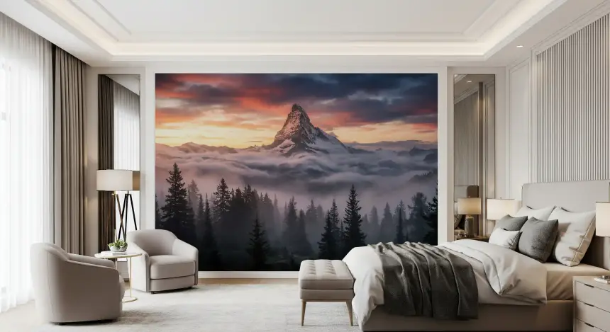 Alpenglow Summit Wall Mural