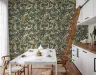 Chinoiserie Peacock and Floral Green Wallpaper 6