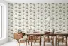 Mughal Inspired Cream Bloom Pattern Wallpaper 7