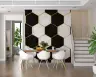 Geometric Hexagon Marble Wallpaper 8