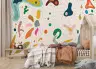 Whimsical Cell Shapes Colorful Lines Kids Wallpaper Mural 7