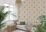 Rustic Terracotta Pottery and Vine Lattice Wallpaper 6