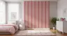 Pink and Beige Stripe Wallpaper 8