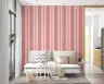 Pink and Beige Stripe Wallpaper 6