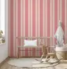 Pink and Beige Stripe Wallpaper 7