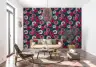 Dramatic Pink Dahlia Floral Pattern Wall Mural 6