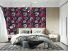 Dramatic Pink Dahlia Floral Pattern Wall Mural 8