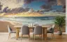 Dramatic Sunset Coastal Landscape Wall Mural 7