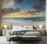 Dramatic Sunset Coastal Landscape Wall Mural 8