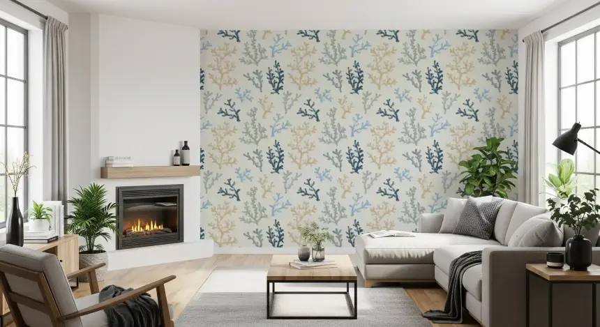 Painted Corals Wallpaper