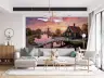 Vibrant Dutch Windmill Sunset Wall Mural 8
