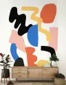 Abstract Shapes Colour Block Wallpaper 8